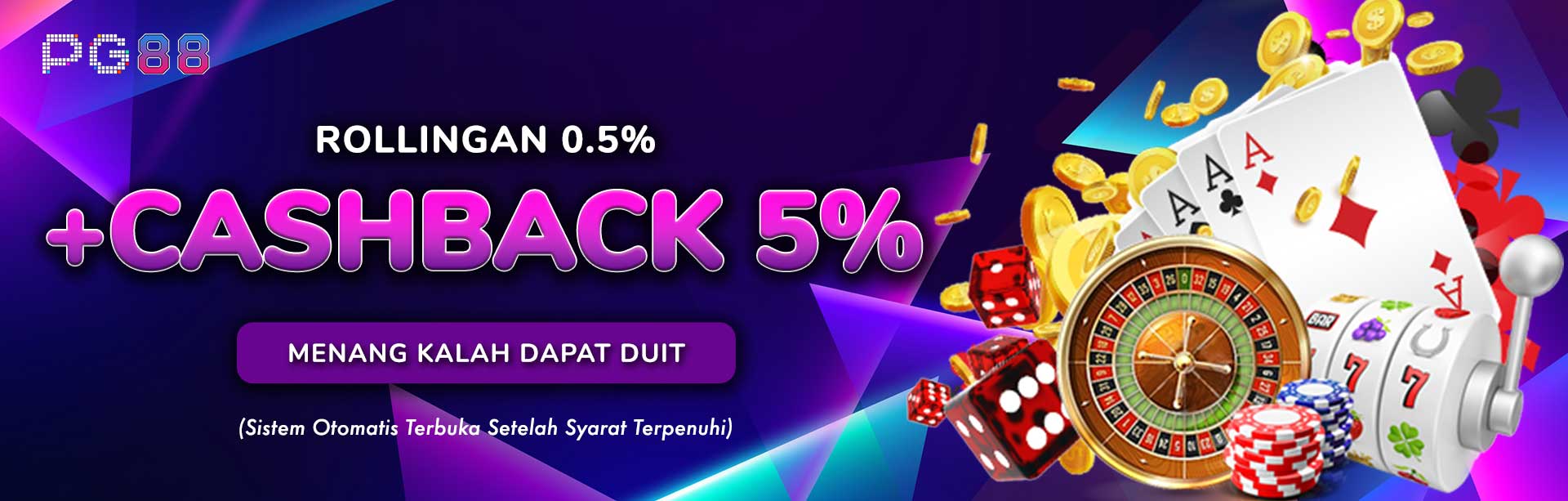 BONUS CASHBACK DAN ROLINGAN